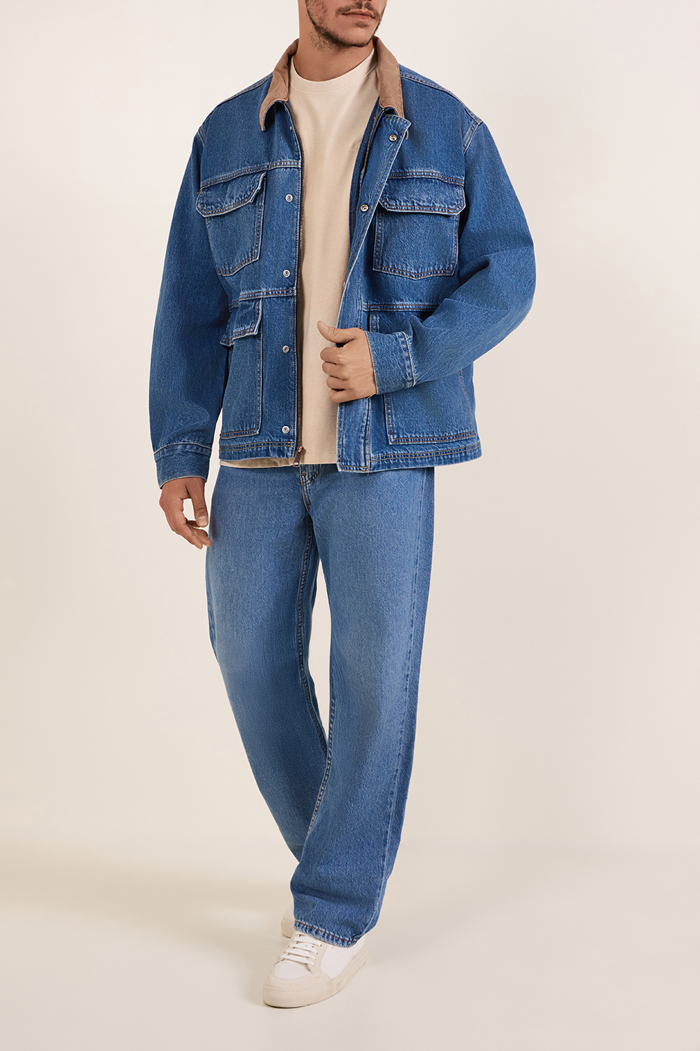 מכנסי ג'ינס 565 בגזרה ישרה